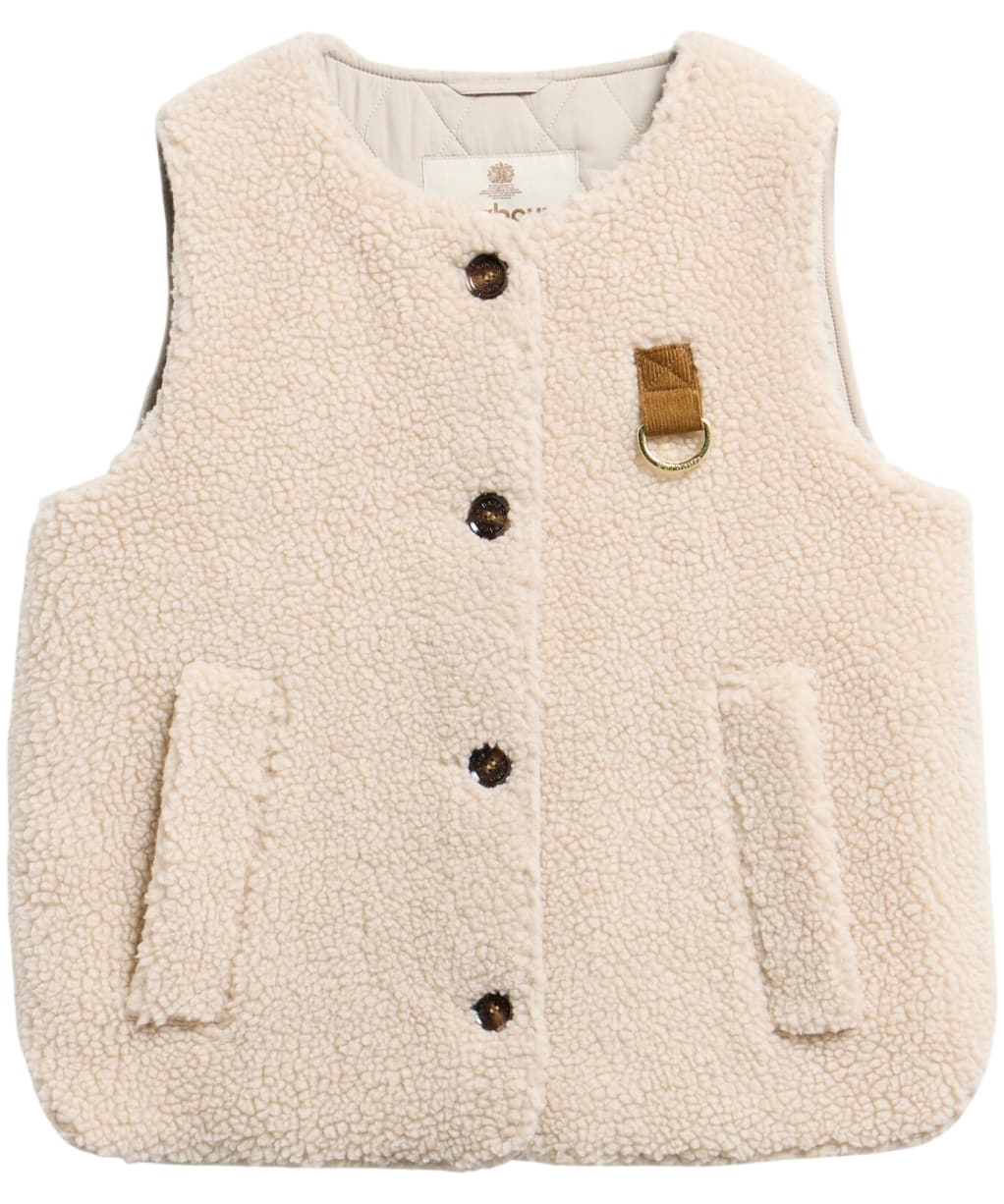 Women's Barbour Bowes Fleece Gilet - Ecru
