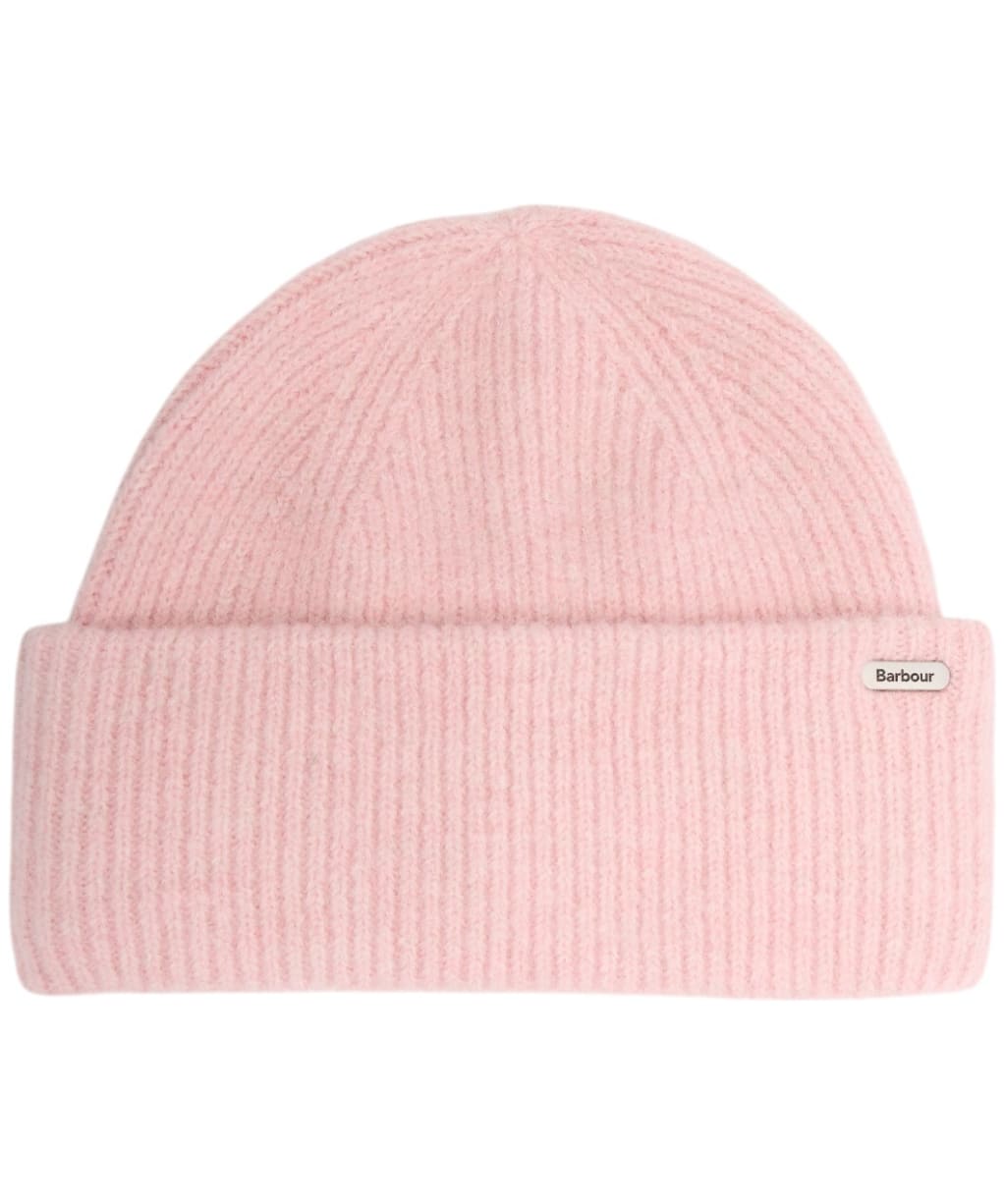 Women's Barbour Enid Knitted Beanie Hat - Candy Pink