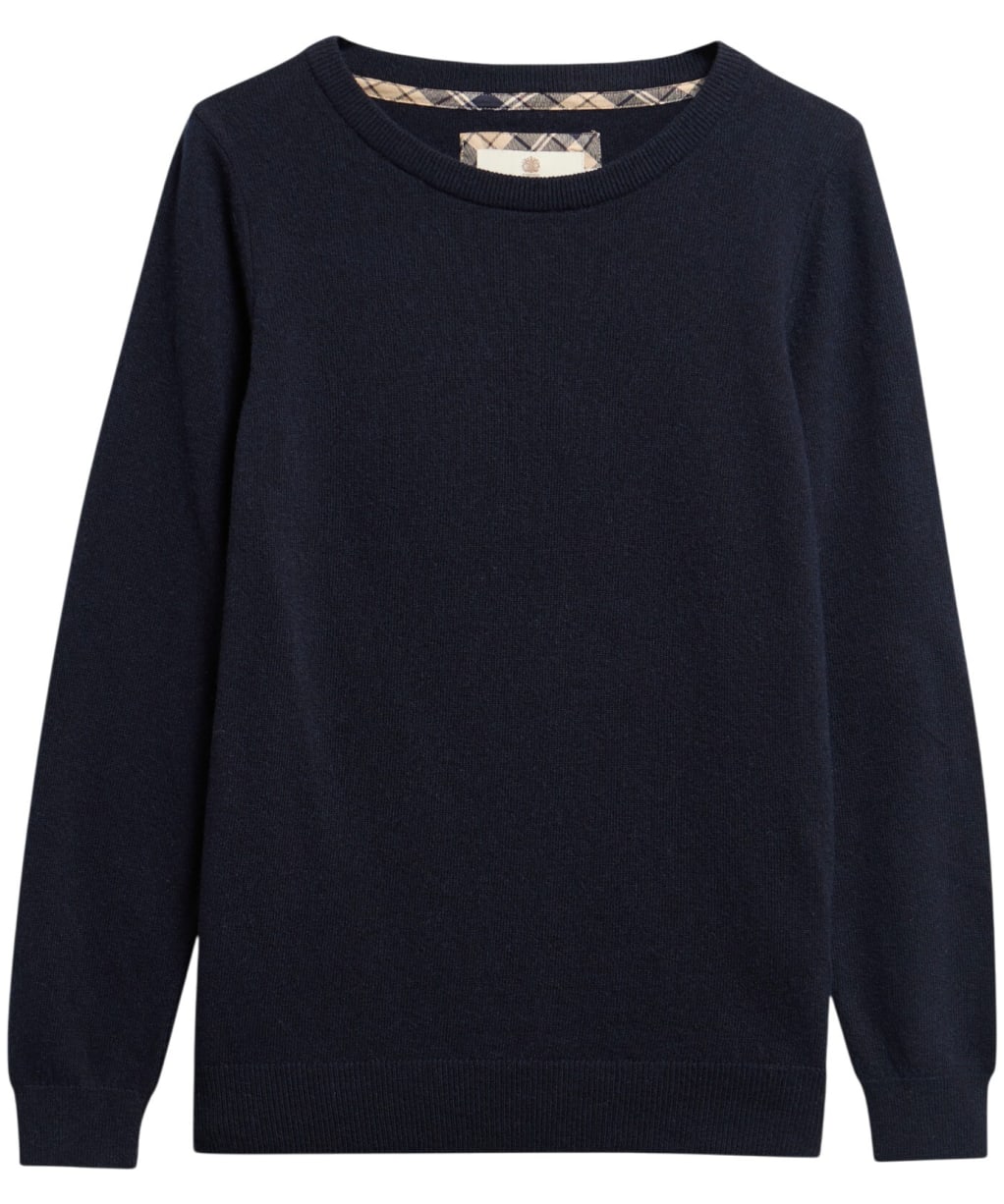 Women’s Barbour Pendle Crew Knit Sweater - NAVY/BIRCHWOOD T