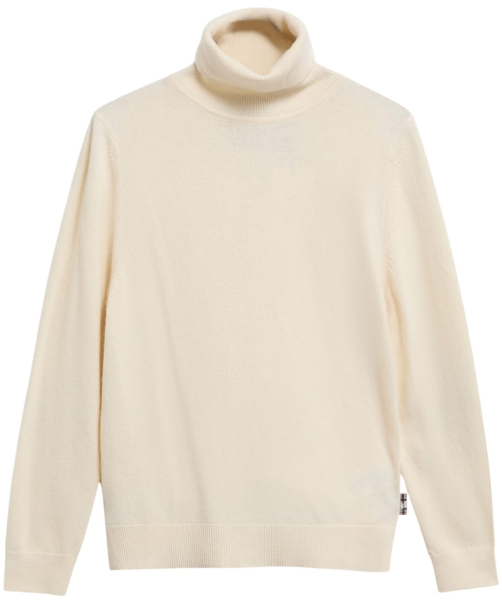 Women’s Barbour Pendle Roll Collar Sweater - ECRU/BIRCHWOOD T