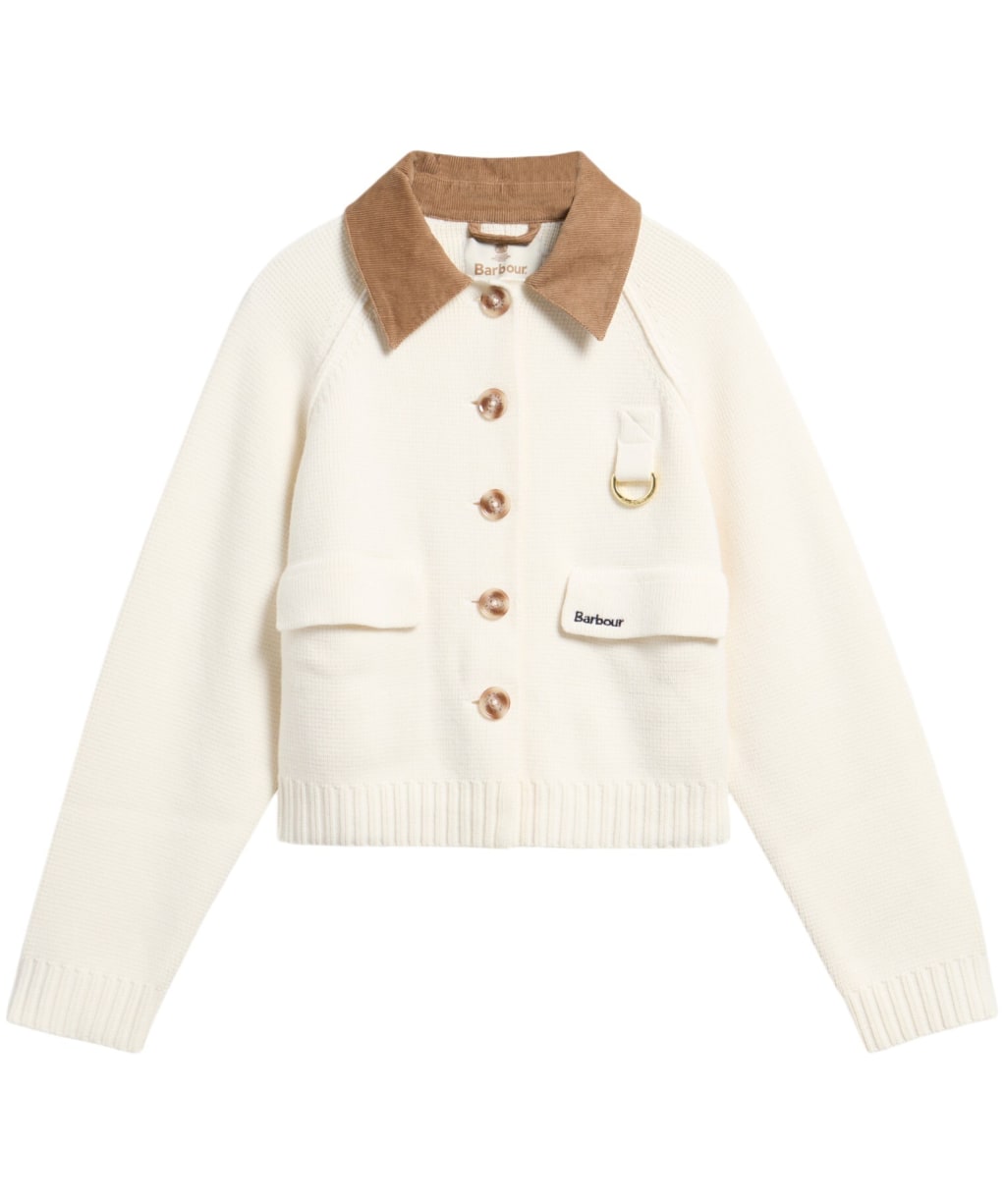 Women's Barbour Alverstone Knitted Cardigan - Ecru