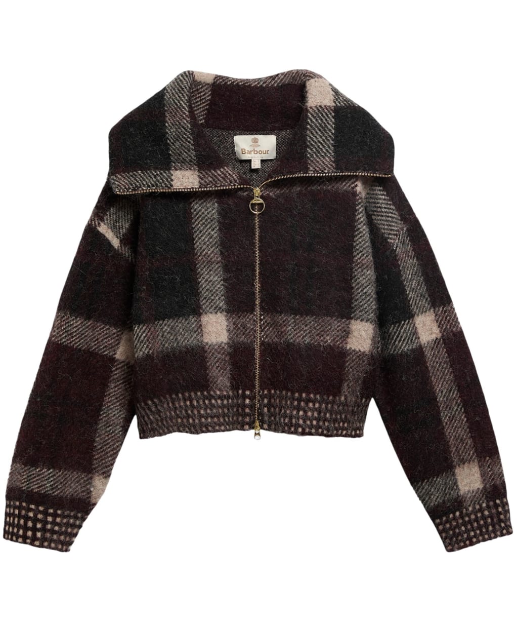Women's Barbour Carville Knitted Zip Through Jumper - Multi