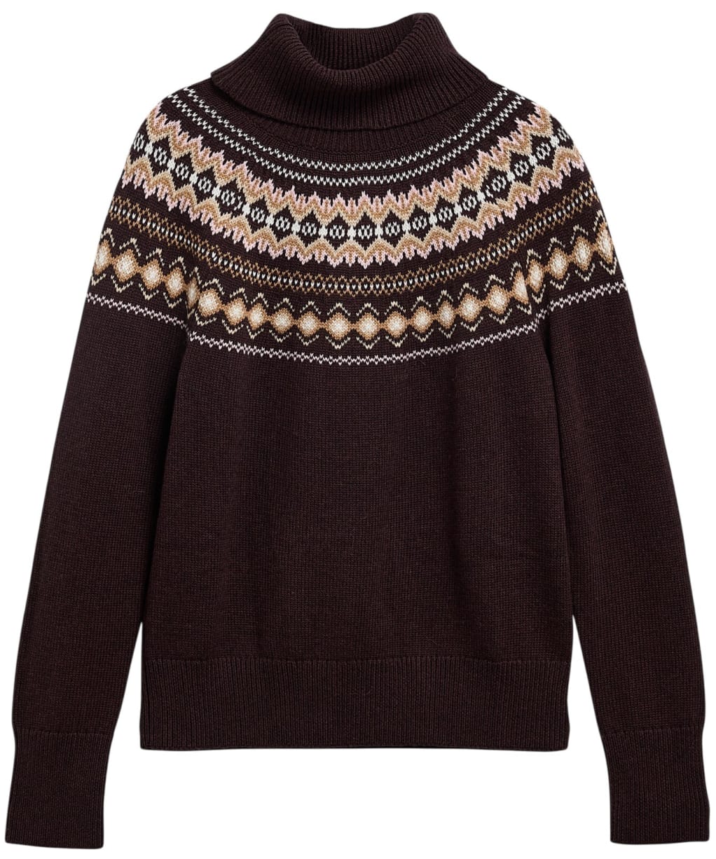 Women's Barbour Darwen Knitted Jumper - Seal Brown