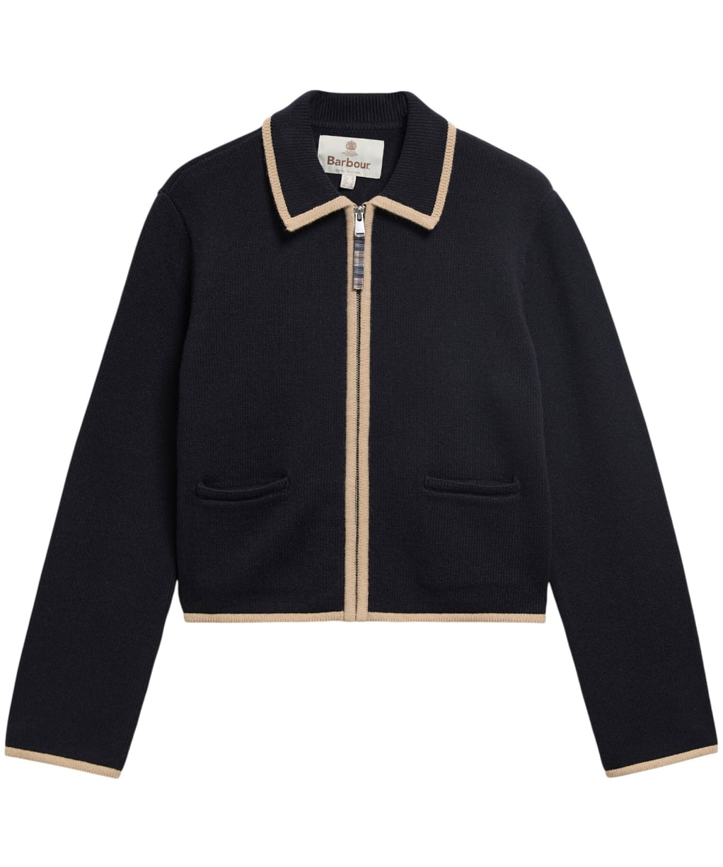 Women's Barbour Amryn Knitted Zip Through Cardigan - Black