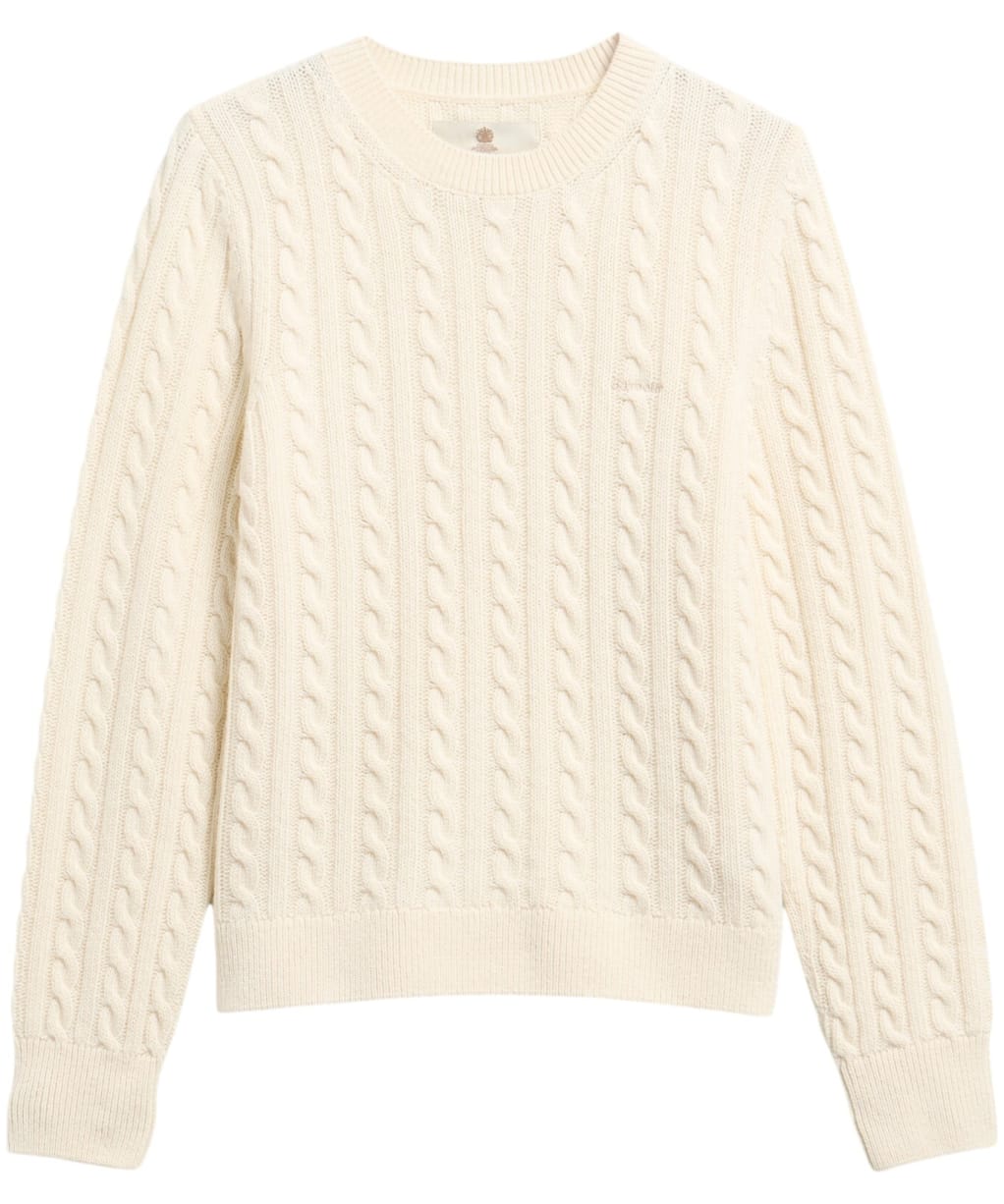 Women's Barbour Ashdown Cable Knitted Jumper - Ecru