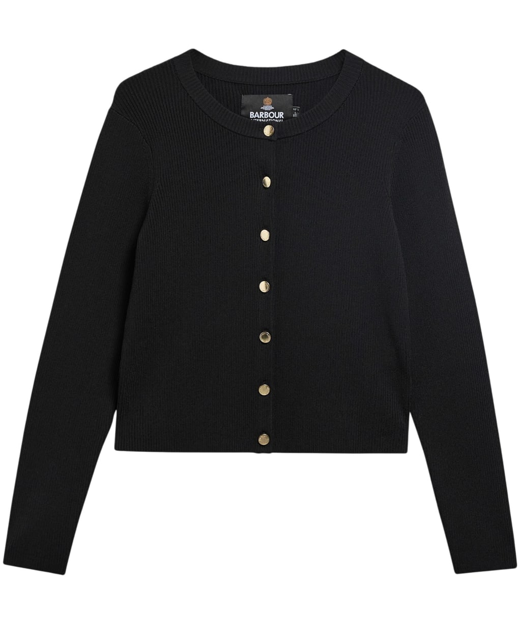 Women's Barbour International Colletta Knitted Cardigan - Black