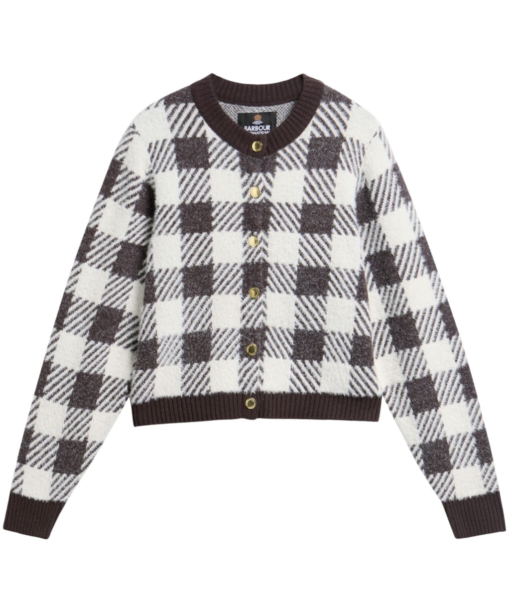 Women's Barbour International Halina Knitted Cardigan - TRUFFLE MULTI