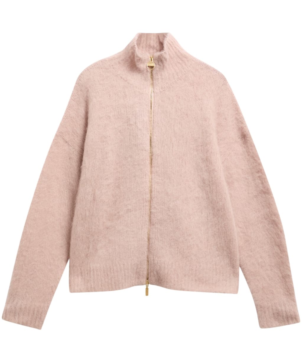 Women's Barbour International Ramona Knitted Zip Through - Nutmeg