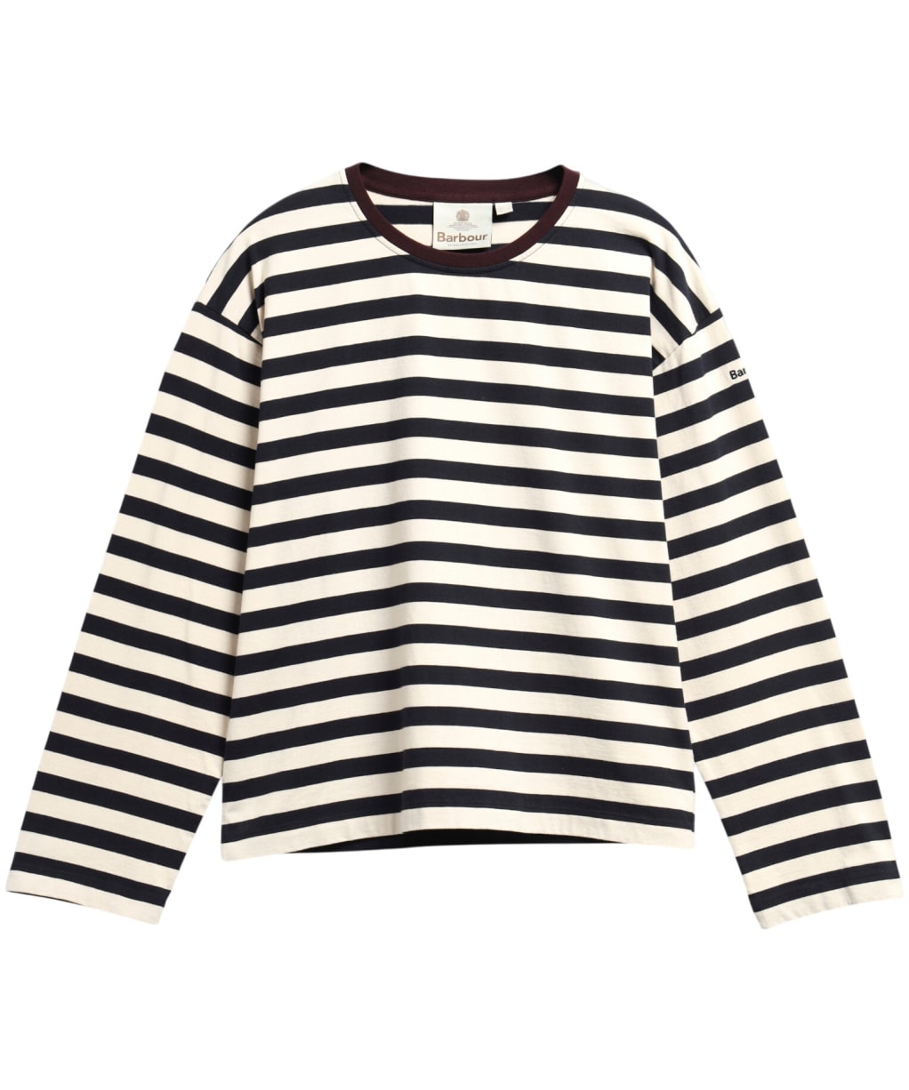 Women's Barbour Woodhouse Striped Top - DARK NAVY/BIRCH