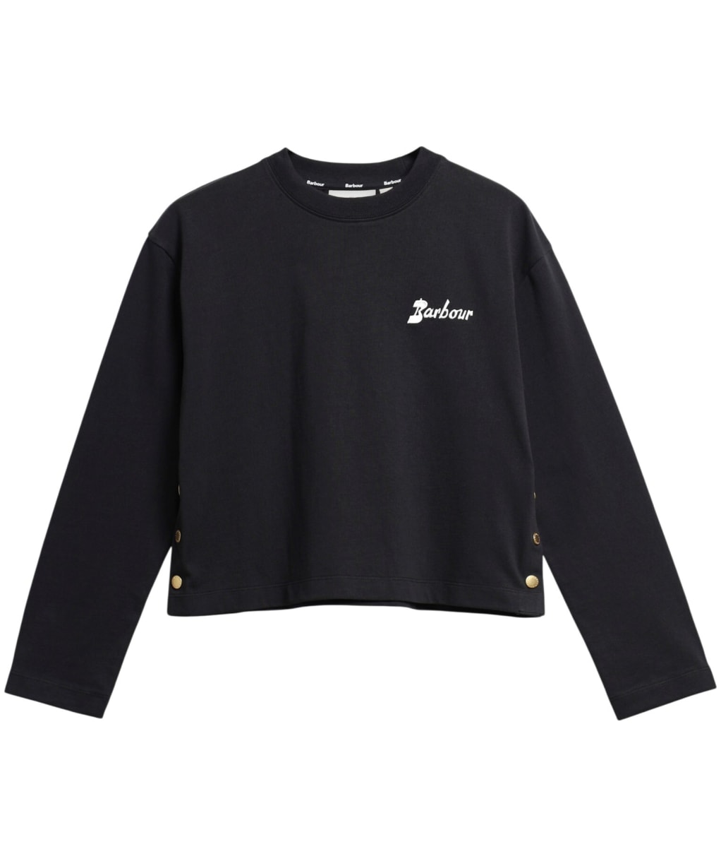 Women's Barbour Pauline Long Sleeve Top - Black