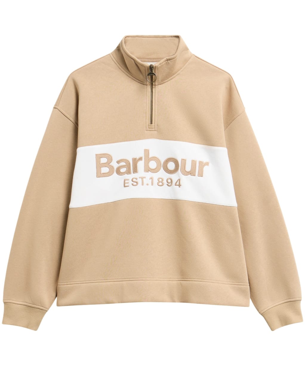 Women's Barbour Zaria Half Zip Sweatshirt - Warm Trench