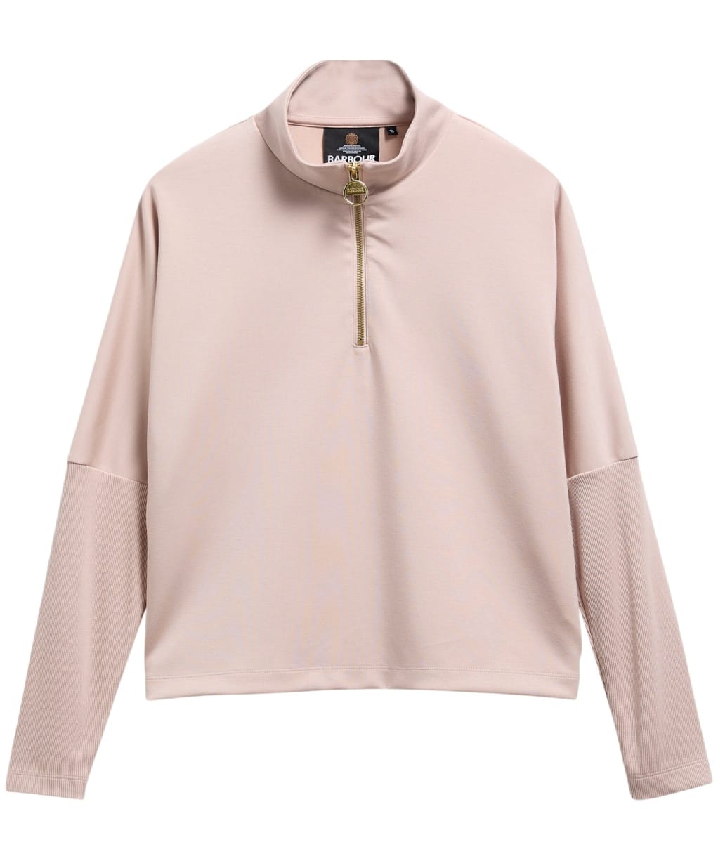 Women's Barbour International Kemora Half Zip Sweatshirt - Black