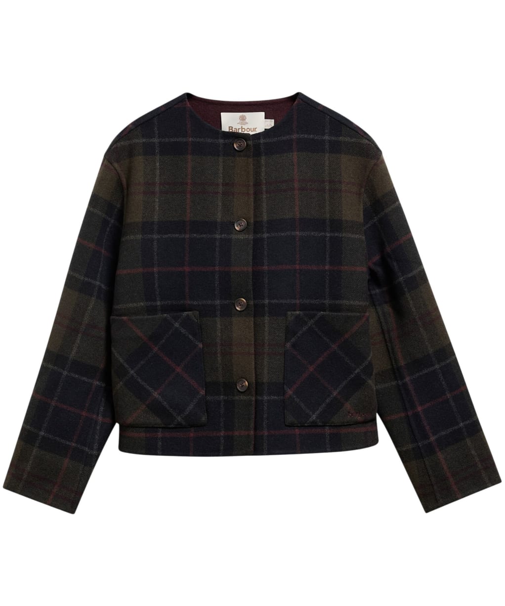 Women's Barbour Marlow Overshirt - Shadow Classic Tartan
