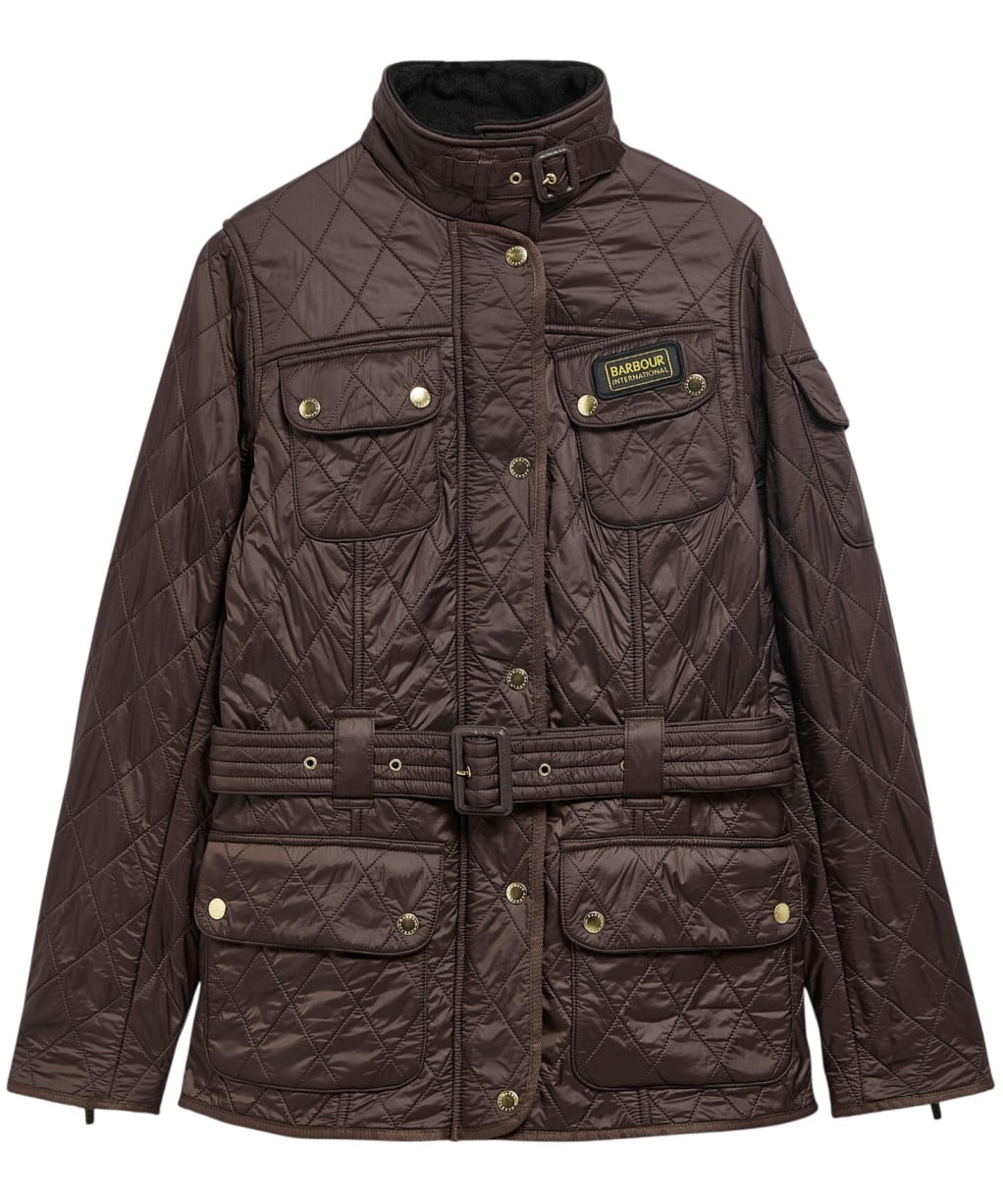 Women's Barbour International Polarquilt Jacket - Truffle