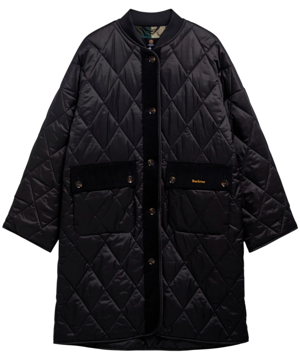 Women's Barbour Dunswell Quilted Jacket - Black / Ancient 