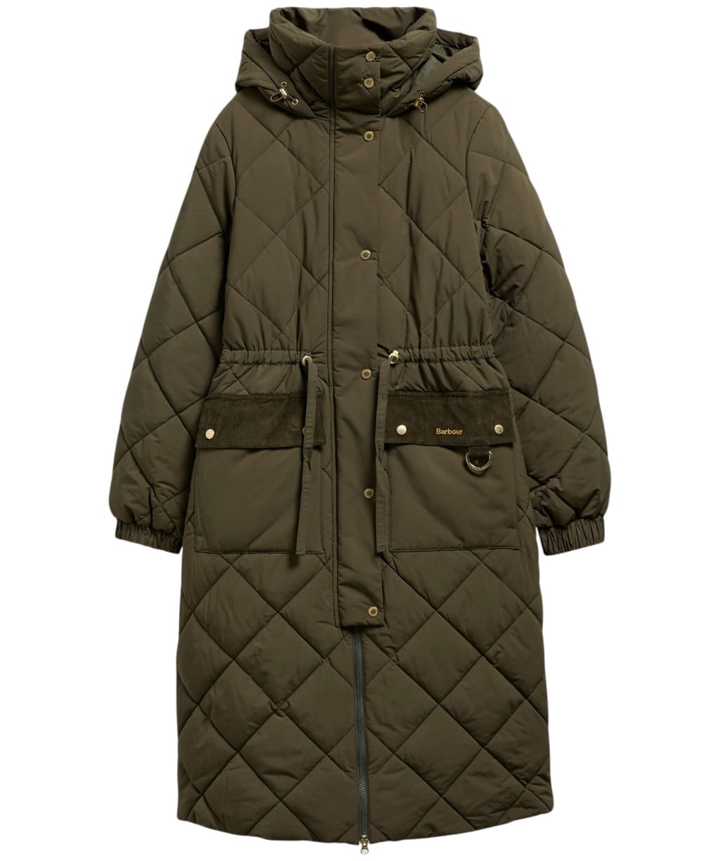 Women's Barbour Alverstone Puffer Jacket - Olive / Shadow Classic
