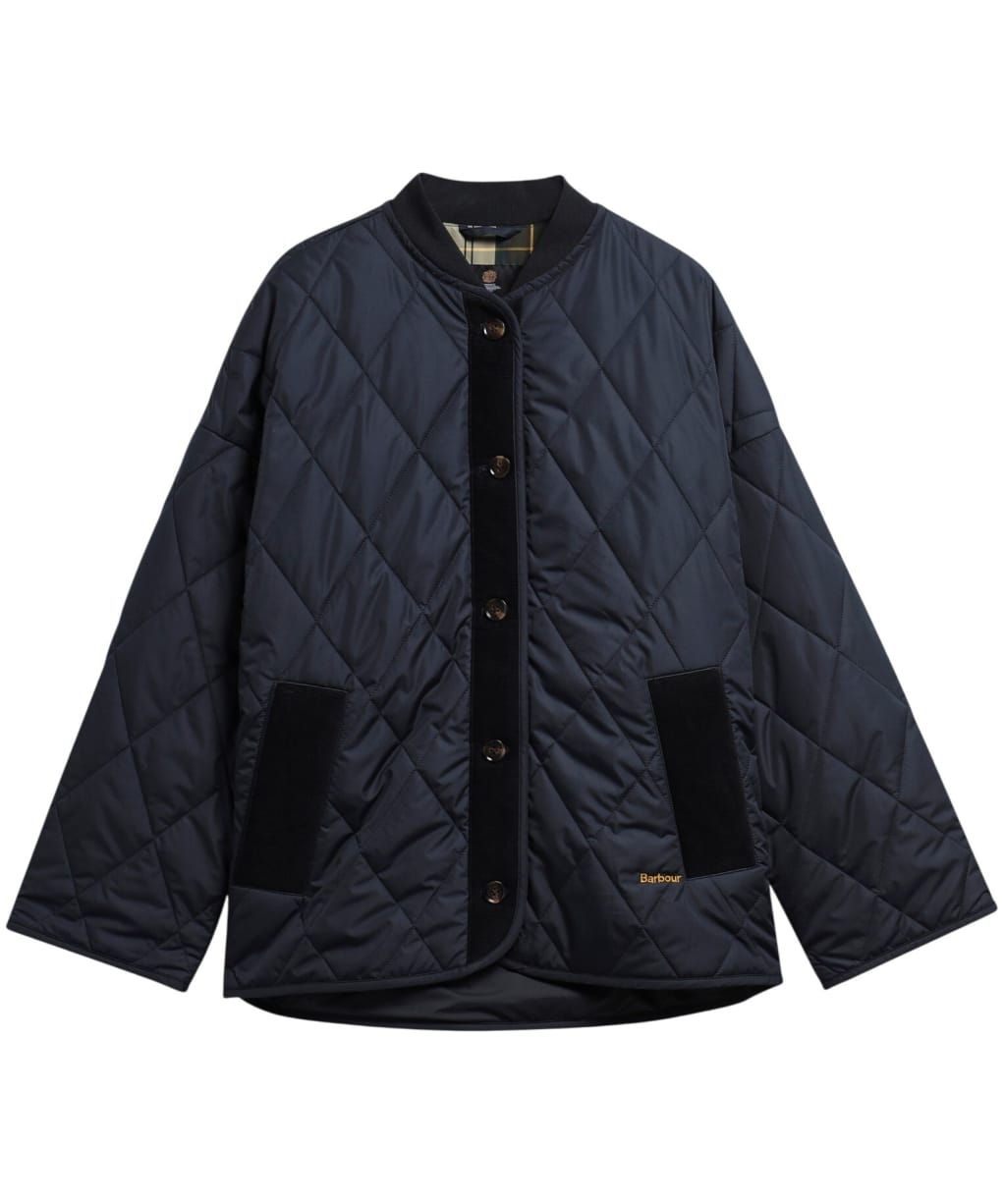 Women's Barbour Abercorn Quilted Jacket - Dark Navy / Ancient