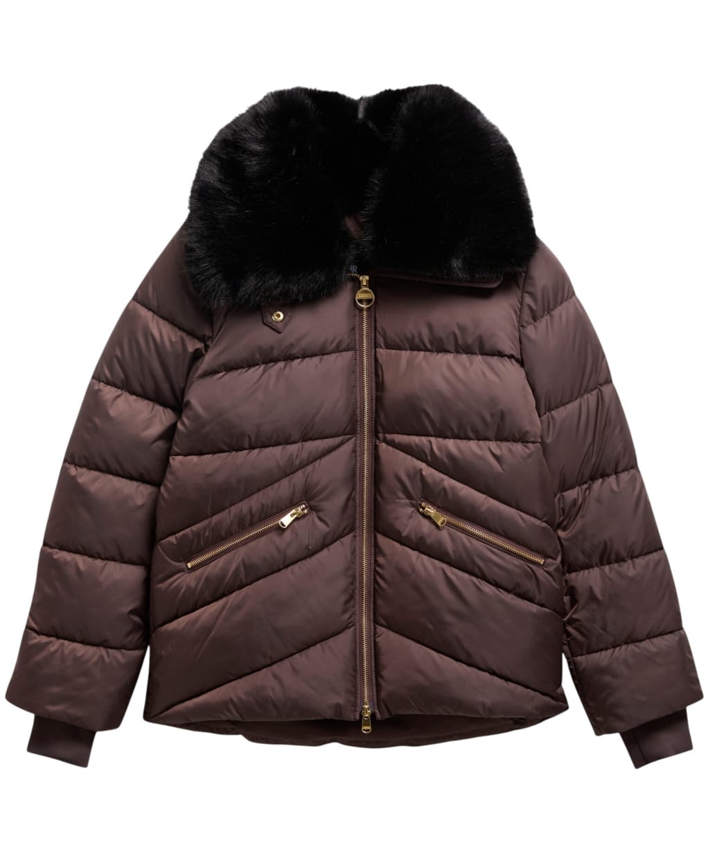 Women's Barbour International Cyrus Puffer Jacket - Truffle