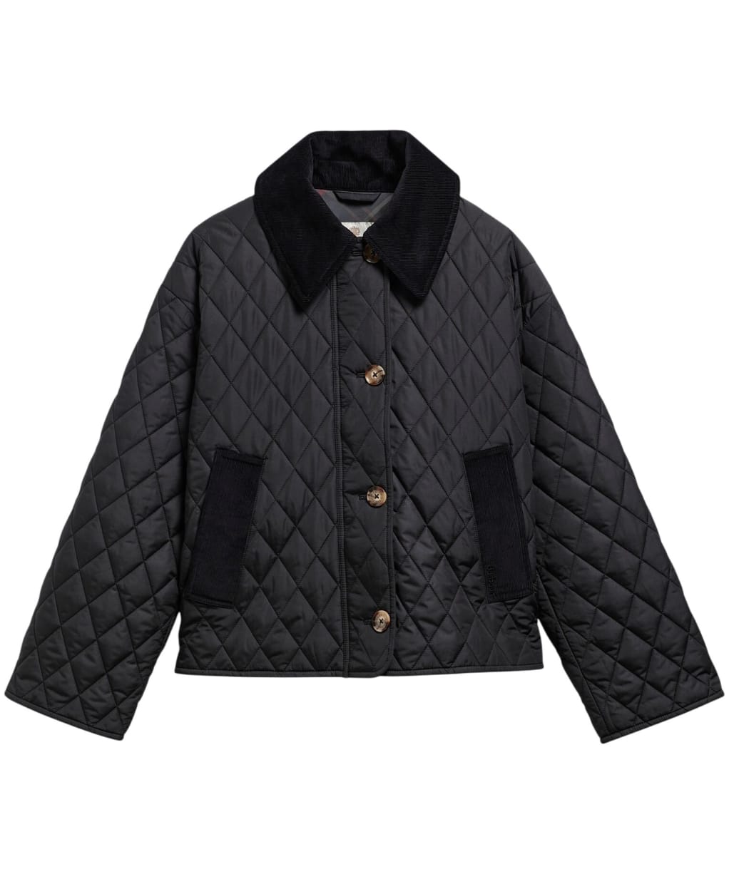 Women's Barbour Moira Quilted Jacket - Black / Shadow Classic