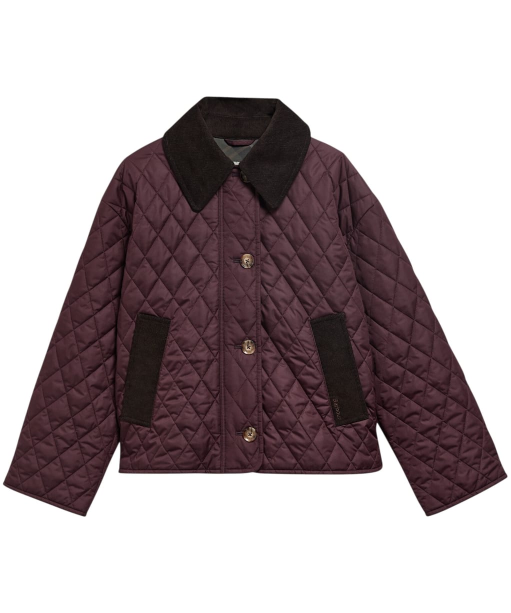 Women's Barbour Moira Quilted Jacket - Fig / Shadow Classic