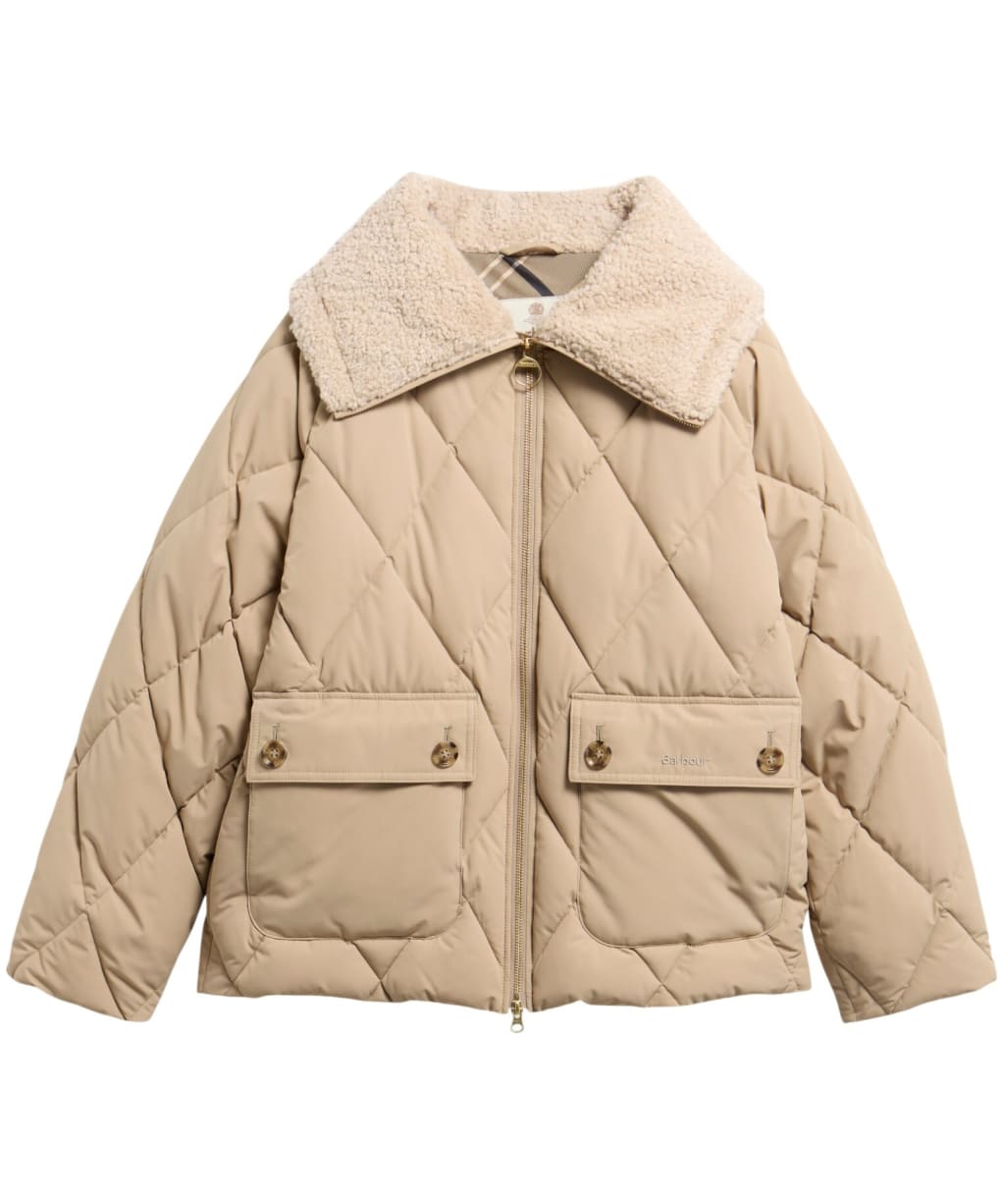 Women's Barbour Eva Puffer Jacket - Light Trench / Birch