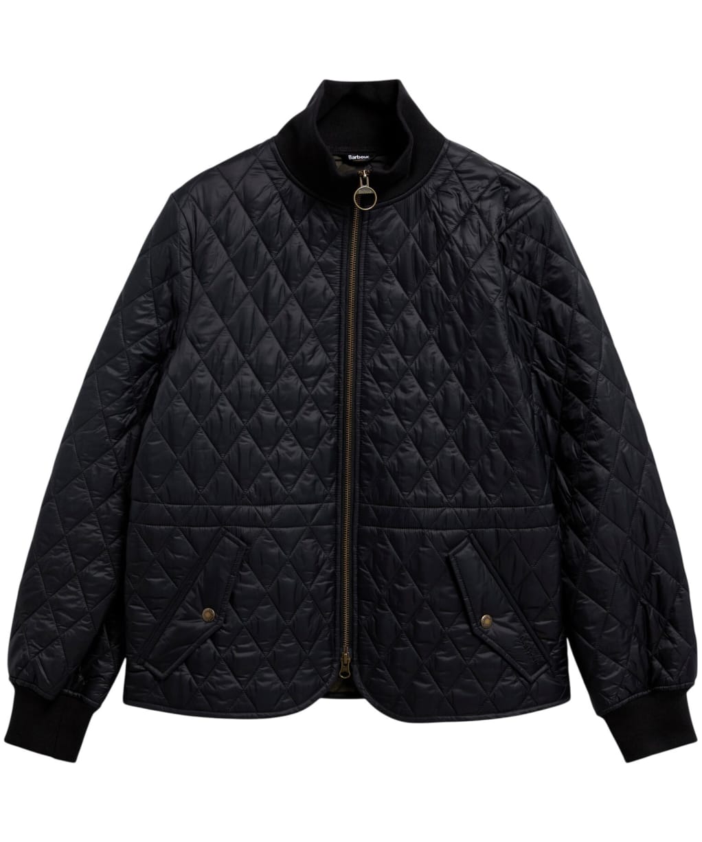 Women's Barbour Hermione Quilted Jacket - Black / Shadow Classic