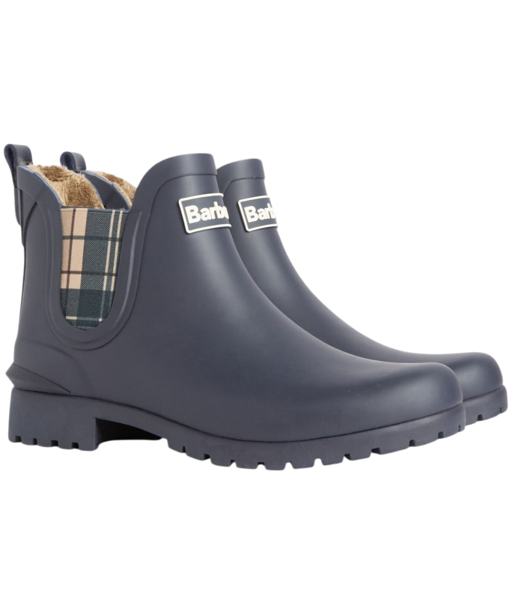 Women's Barbour Kirkton Chelsea Wellingtons - Navy / Birchwood