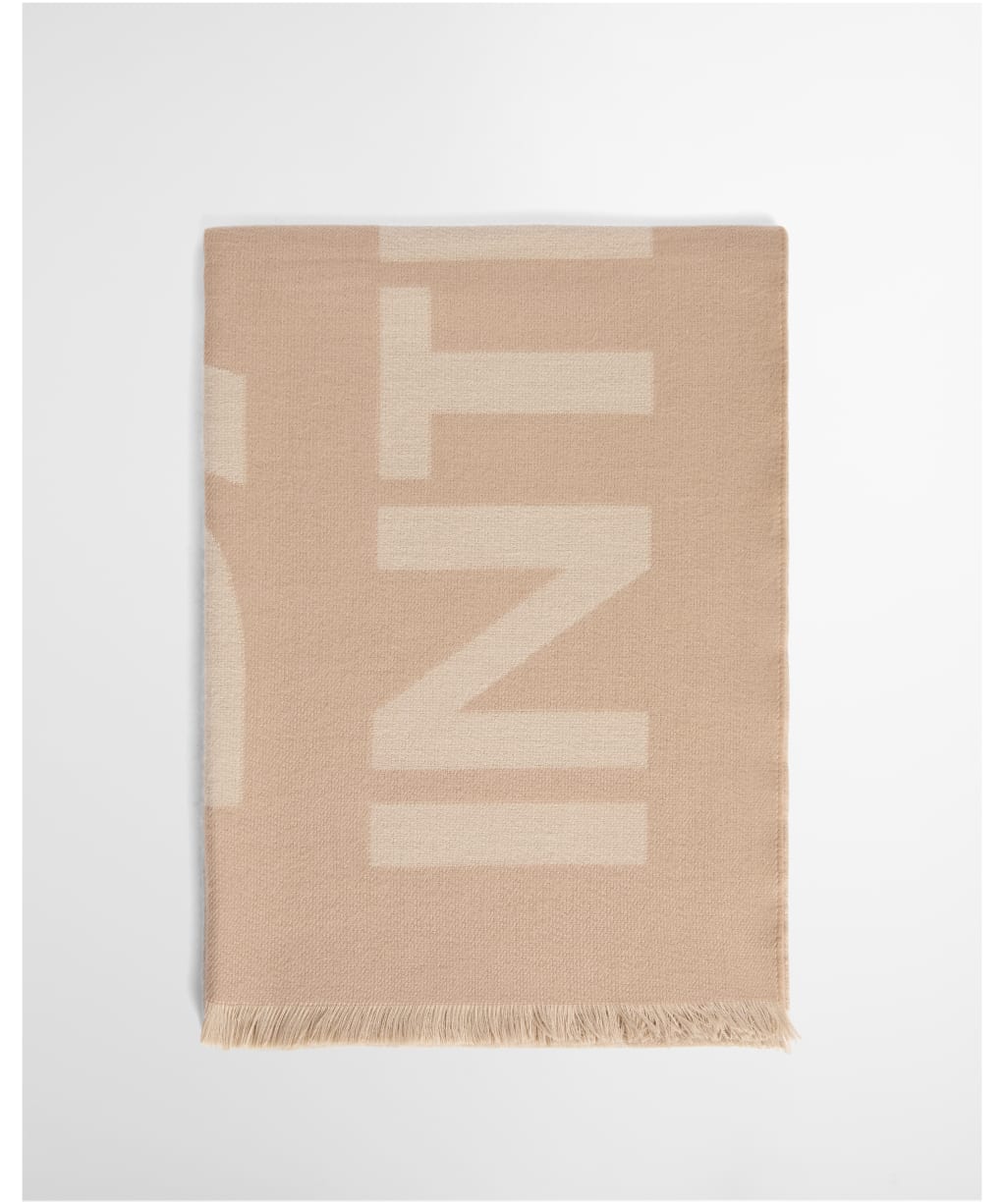 Women's Barbour International Milla Logo Scarf - Camel