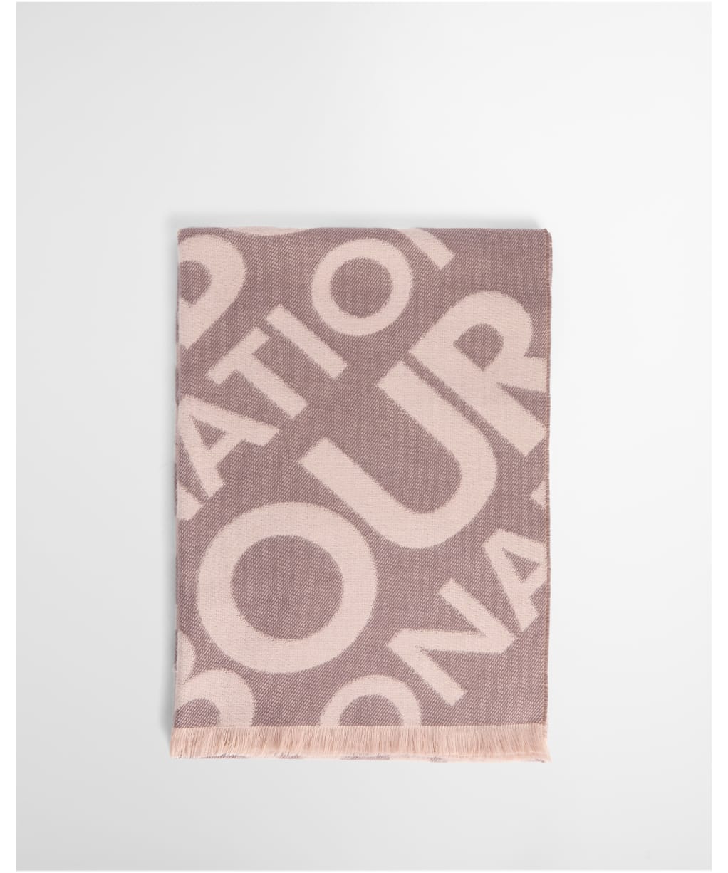 Women's Barbour International Kenna Logo Scarf - Truffle / Nutmeg