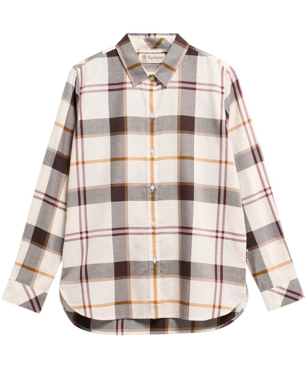 Women’s Barbour Moorland Shirt - ECRU MUTED TART