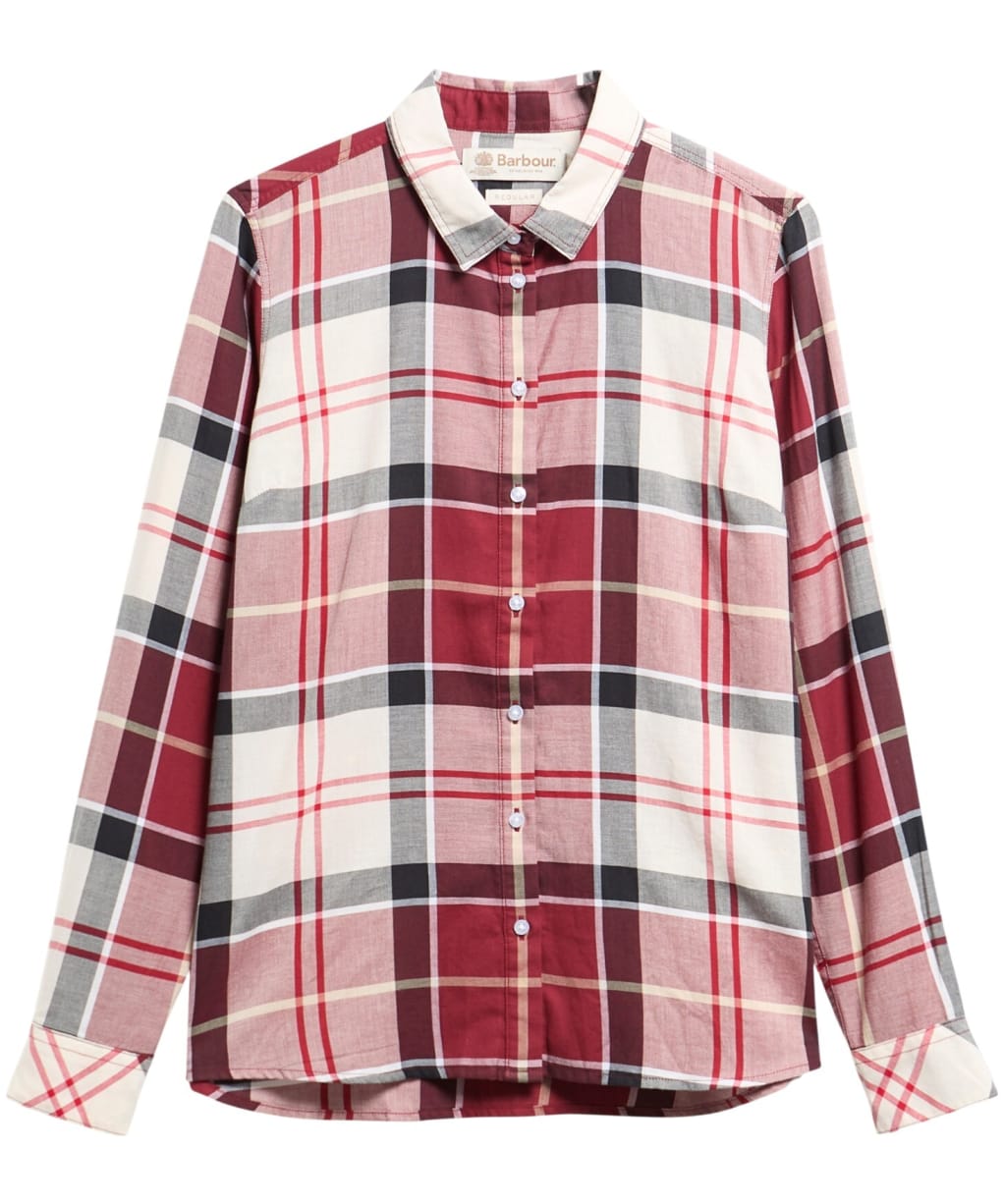 Women’s Barbour Bredon Shirt - LT CARDINAL TAR