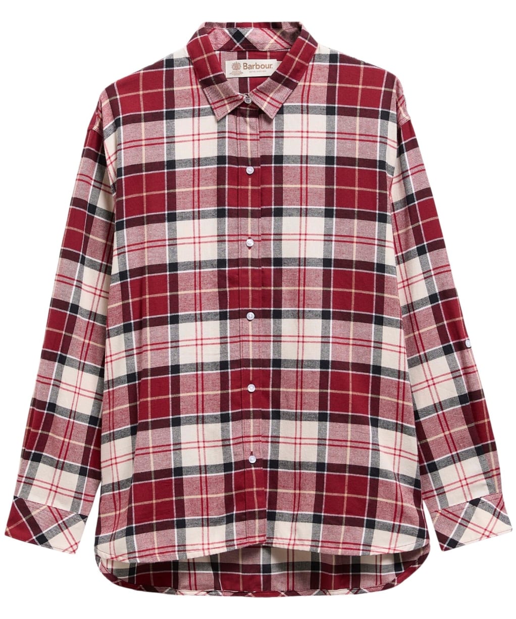 Women's Barbour Elishaw Shirt - LT CARDINAL TAR
