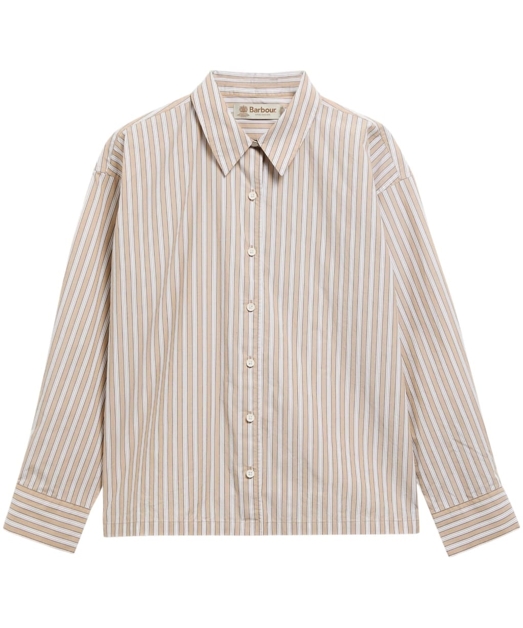 Women's Barbour Fawne Shirt - Warm Trench Stripe