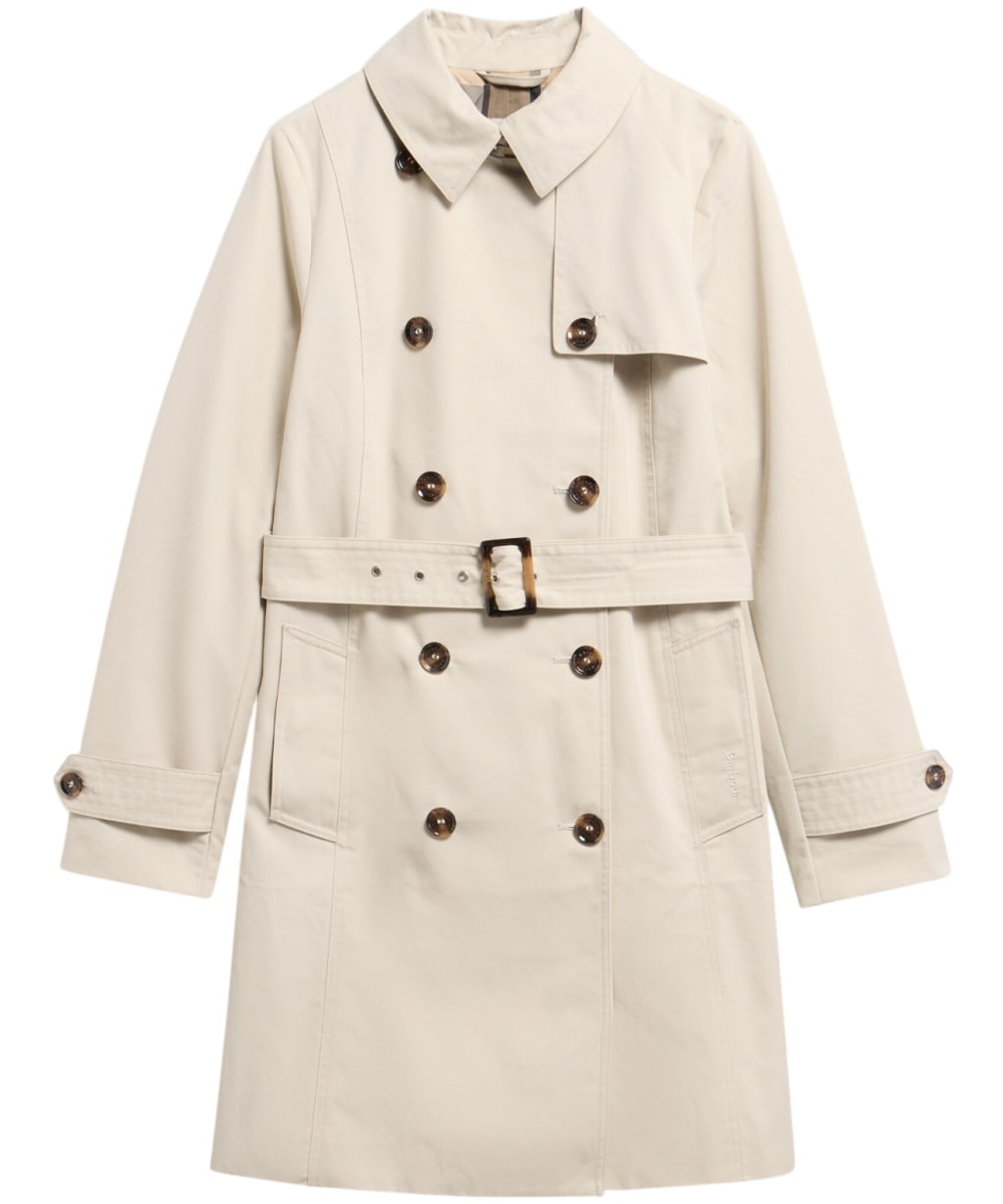 Women's Barbour Short Greta Showerproof Jacket - Mist / Birchwood Dress