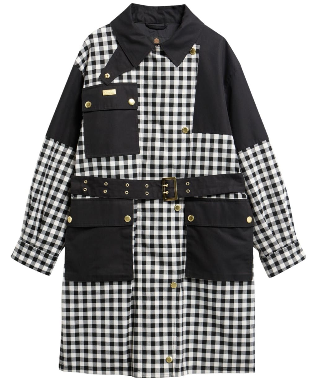 Women's Barbour International Gea Check Showerproof Jacket - NORTHUMBERLAND C