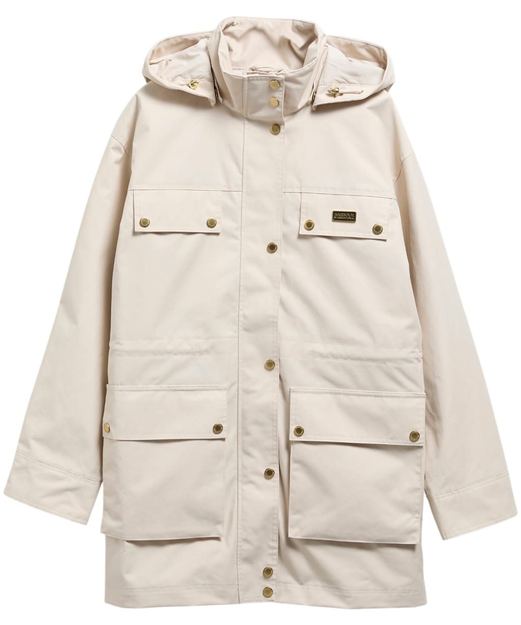 Women's Barbour International Molina Showerproof Jacket - Moonbeam