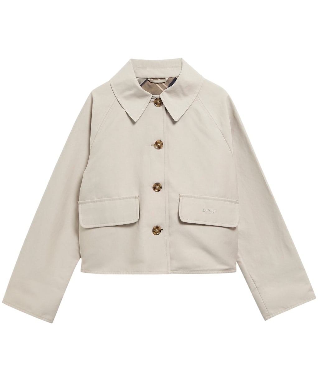 Women's Barbour Delilah Showerproof Jacket - Mist / Birchwood Dress