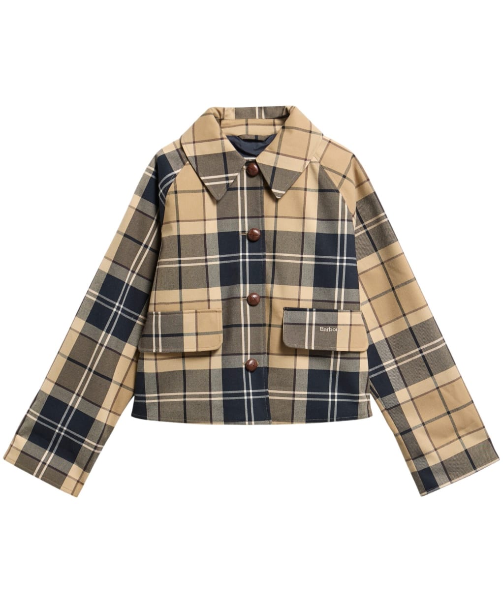Women's Barbour Delilah Checked Showerproof Jacket - Birchwood Dress Tartan