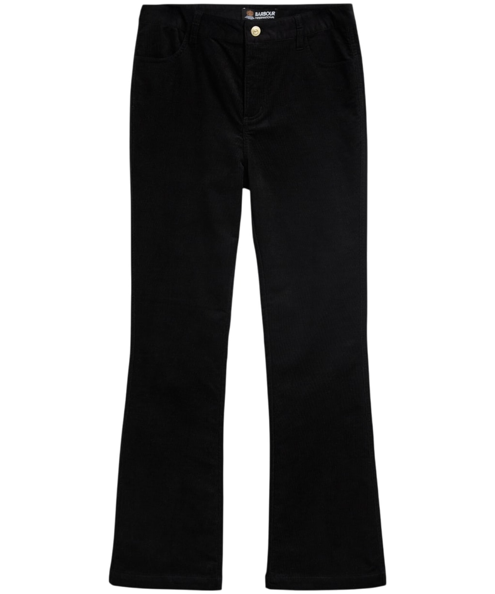 Women's Barbour International Kenna Flared Trousers - Black