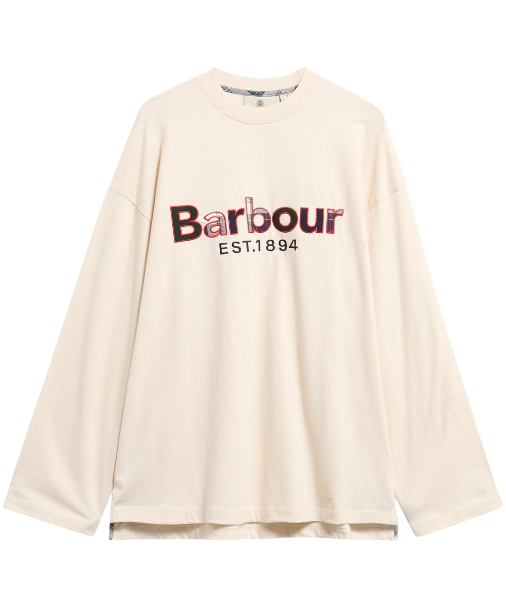 Women's Barbour Holly Long Sleeve T-Shirt - Antique White