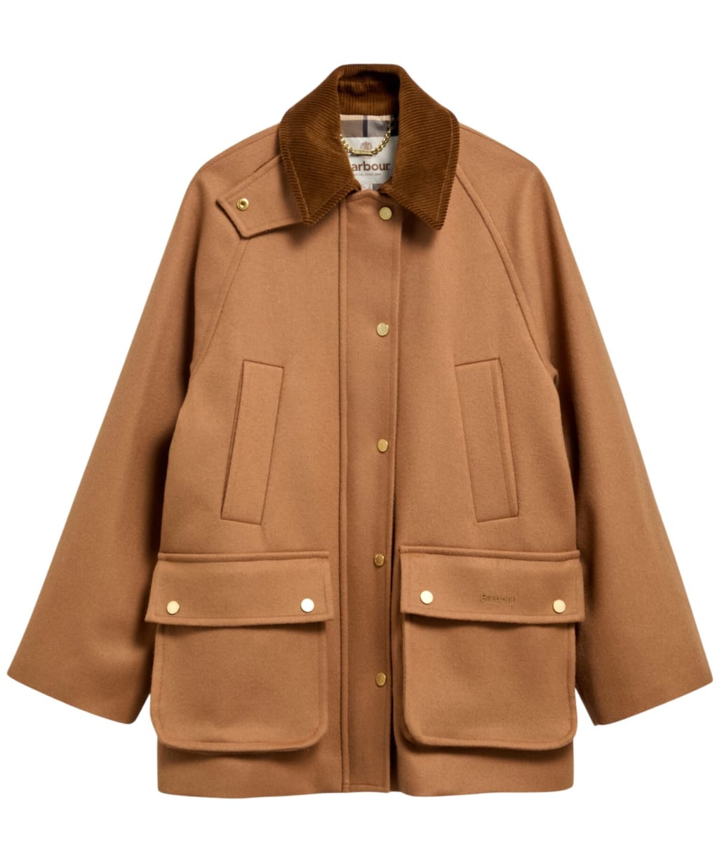 Women's Barbour Womens Bedale Wool Coat - Beige / Birchwood