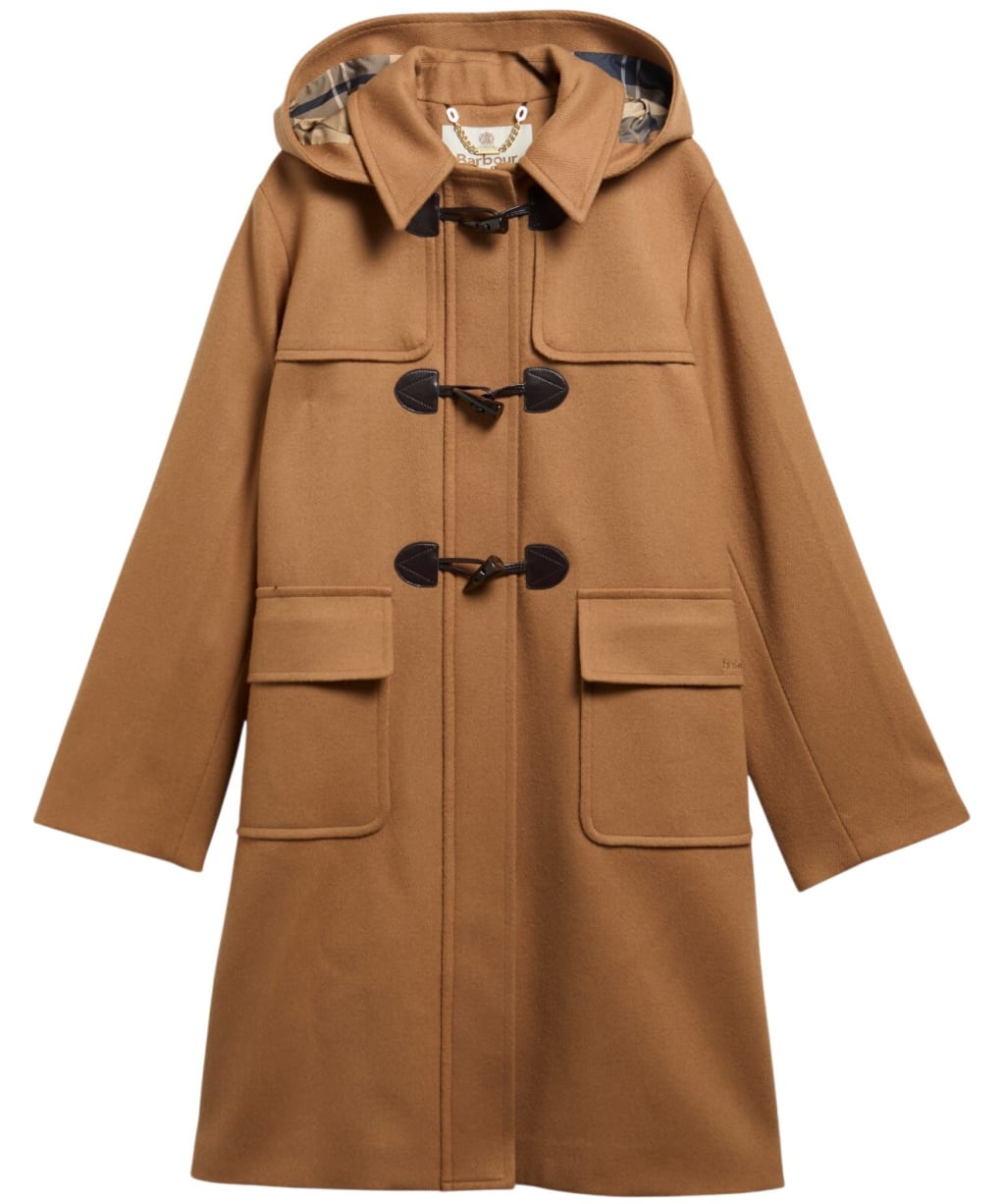Women's Barbour Melody Wool Duffle Coat - Beige / Birchwood