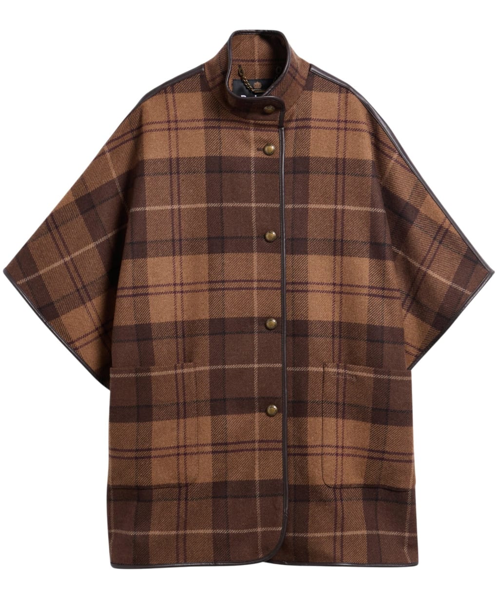 Women's Barbour Judith Wool Cape - SHADOW MUTED TA