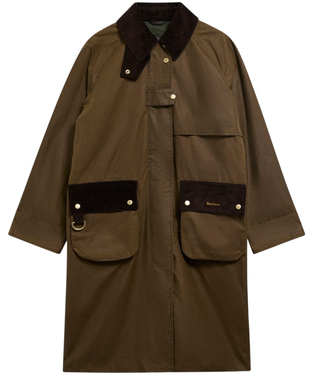 Women's Barbour Kirklees Waxed Jacket - Beech / Ancient Tartan