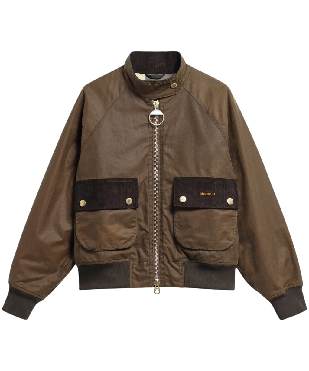 Women's Barbour Ivybridge Waxed Jacket - Beech / Ancient Tartan