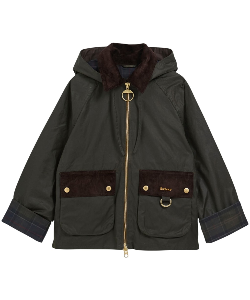 Women's Barbour Carville Waxed Jacket - Fern / Shadow Classic