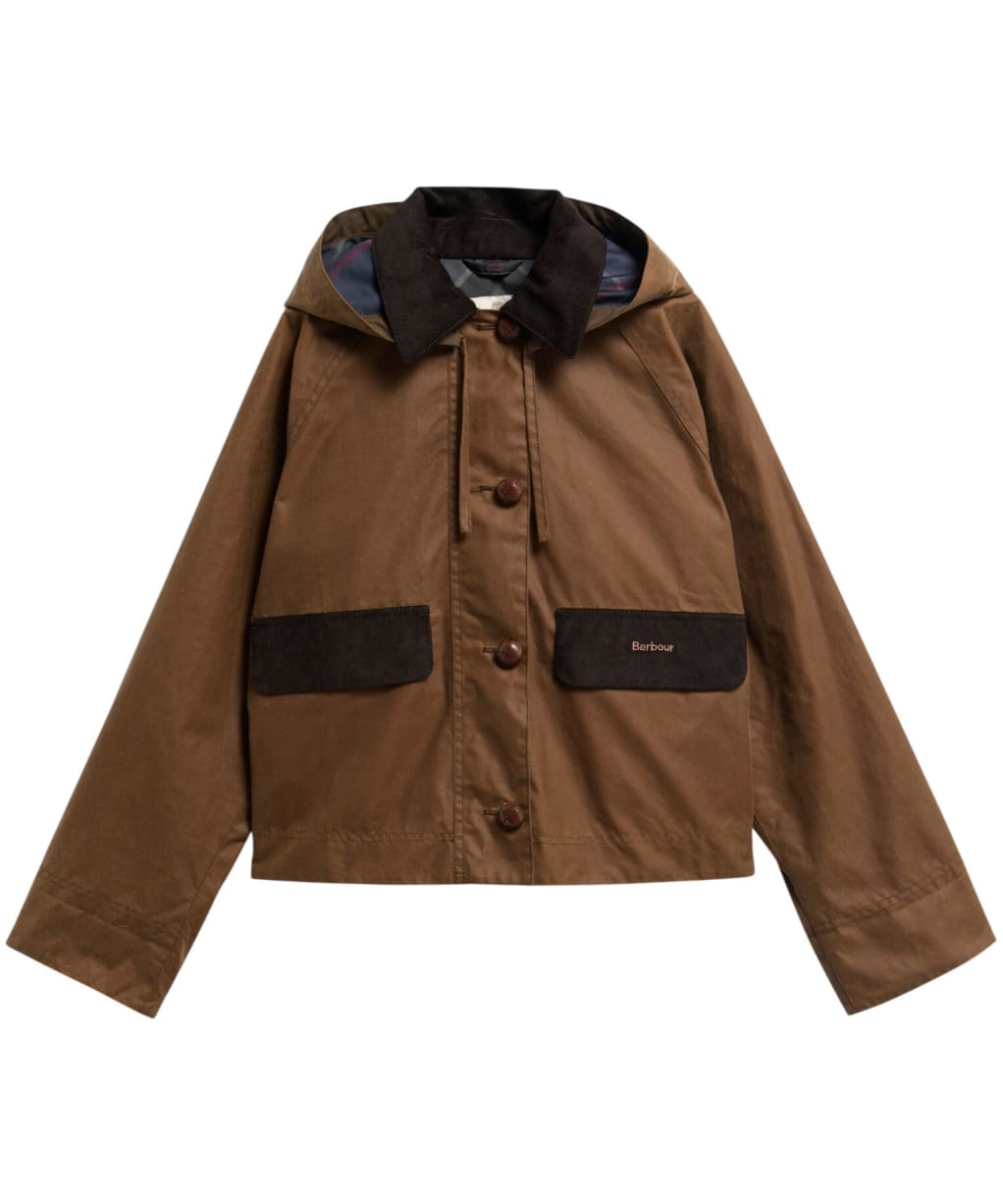 Women's Barbour Adina Waxed Jacket - TAN/SHADOW CLASS