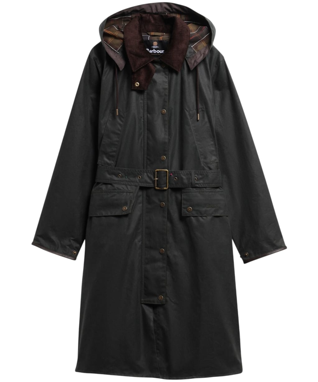 Women's Barbour Antoinette Waxed Jacket - Sage / Classic
