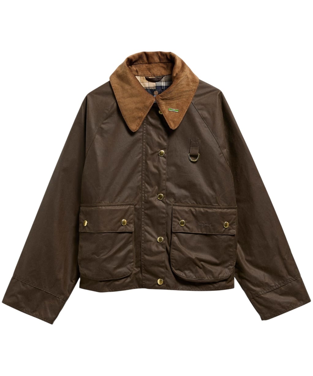 Women's Barbour Icons Modern Spey Waxed Jacket - Beech / Birchwood