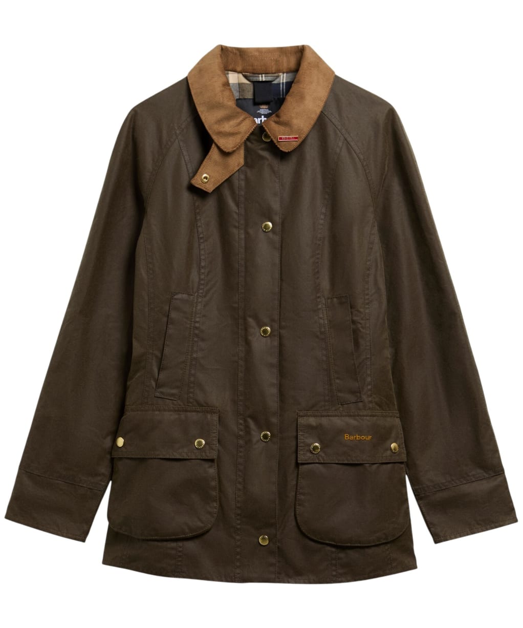 Women's Barbour Icons Beadnell Waxed Jacket - Beech / Birchwood